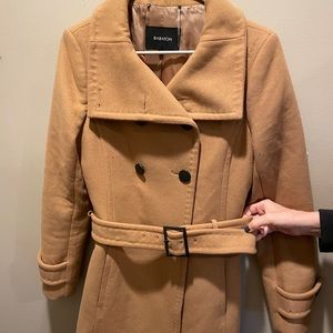 Babaton Camel Wool Coat